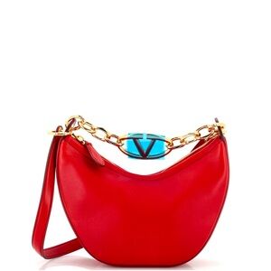 Valentino Red Leather Shoulder Mini Bag